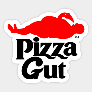 Pizza Gut for Pizza Lovers Sticker